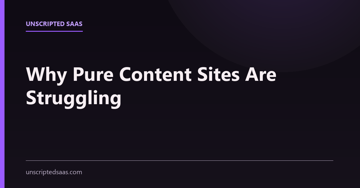 A Product Beats A Content Site